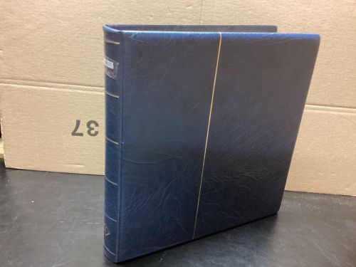 Leuchtturm Ringbinder ( 13 Ringe ) blau wattiert gebraucht