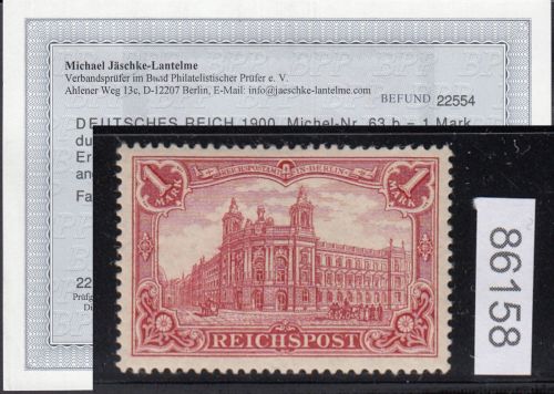 DR 1900, Mich.-Nr.: 63 b  *  geprüft  Befund