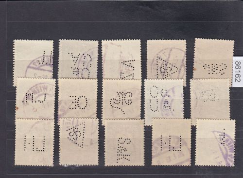 Österreich, Firmenlochungen, Perfins