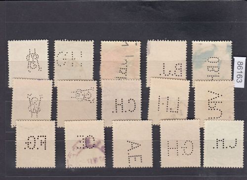 Österreich, Firmenlochungen, Perfins