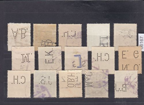 Österreich, Firmenlochungen, Perfins