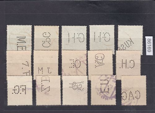 Österreich, Firmenlochungen, Perfins