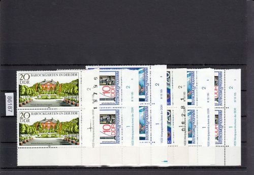 DDR lot   Eckrand  Druckvermerk   nur verschiedene