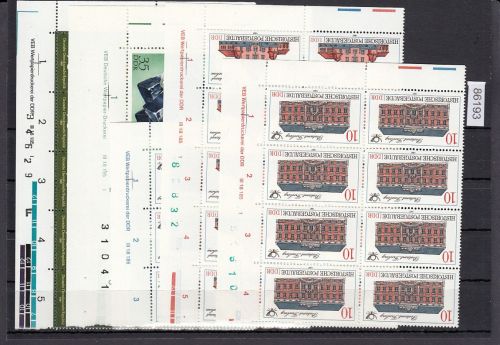 DDR lot   Eckrand  Druckvermerk   nur verschiedene
