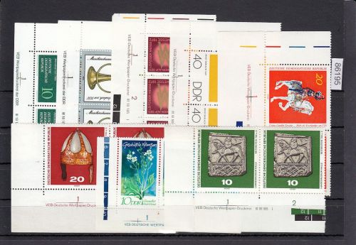 DDR lot   Eckrand  Druckvermerk   nur verschiedene