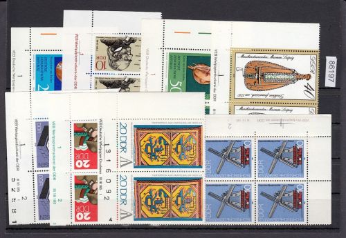 DDR lot   Eckrand  Druckvermerk   nur verschiedene