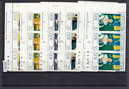 DDR lot   Eckrand  Druckvermerk   nur verschiedene