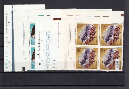 DDR lot   Eckrand  Druckvermerk   nur verschiedene