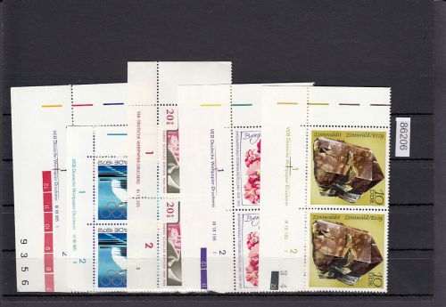 DDR lot   Eckrand  Druckvermerk   nur verschiedene