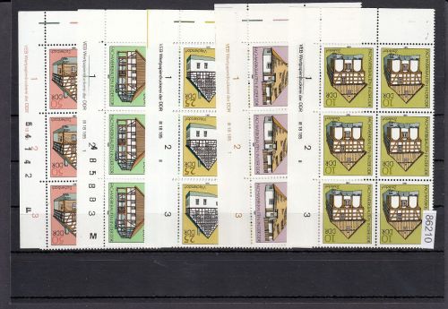 DDR lot   Eckrand  Druckvermerk   nur verschiedene