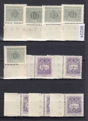 Tschechoslowakei 1954 ** P 79-91 B