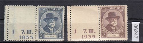 Tschechoslowakei 1926 ** 334+335  Zf