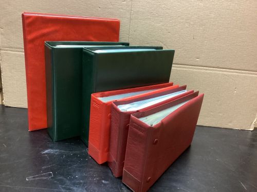 Alben 6 Stück für Briefe, Postk., ETB FDC leer gebraucht