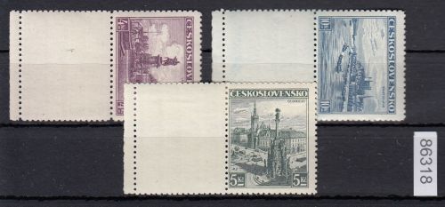 Tschechoslowakei 1936 ** 357-359  Lf  Leerfeld