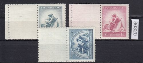 Tschechoslowakei 1937 ** 361-363  Lf  Leerfeld