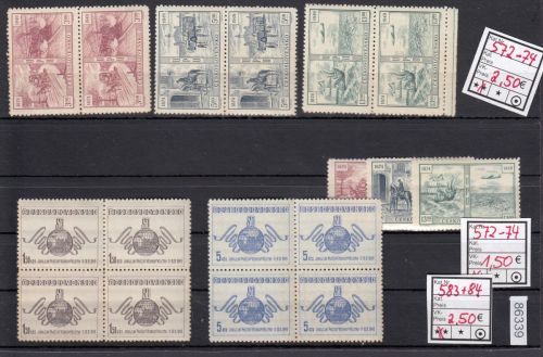 Tschechoslowakei 1949 ** 493-500  kleine Lot