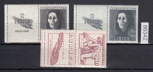 Tschechoslowakei 1947 ** 518-520  Lf  Leerfeld