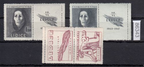 Tschechoslowakei 1947 ** 518-520  Lf  Leerfeld