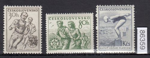 Tschechoslowakei 1954 ** 856-858