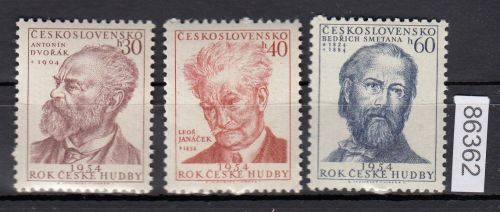 Tschechoslowakei 1954 ** 864-866