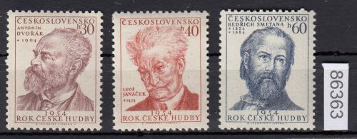 Tschechoslowakei 1954 ** 864-866