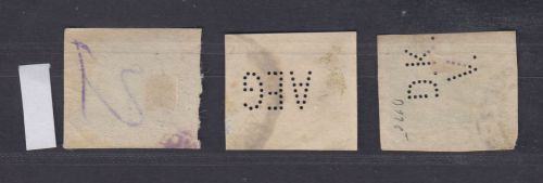 Tschechoslowakei, Firmenlochungen, Perfins