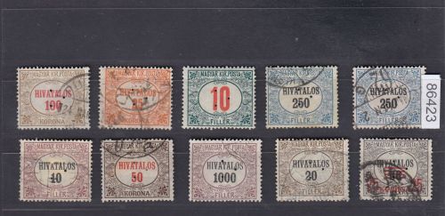 Ungarn, Firmenlochungen, Perfins