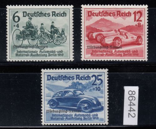 DR 1939, Mich.-Nr.: 695-697 ** geprüft