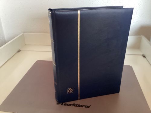 Briefmarkenalbum Einsteckalben DIN A4 60 Seiten schwarz   gebraucht
