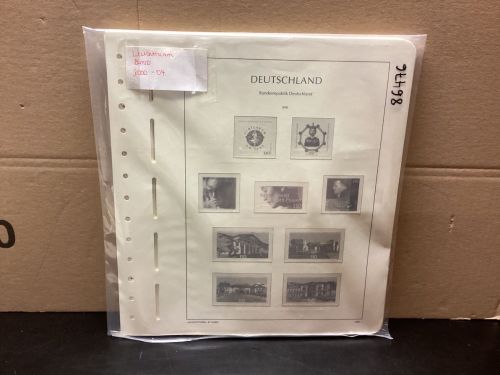 Leuchtturm Bund 2000-04 Vordrucke mit Klemmtaschen gebraucht