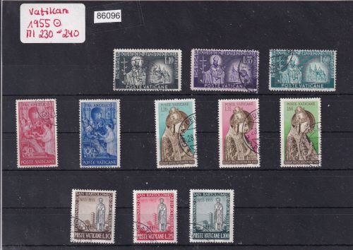 Vatikan 1955 Mi-Nr. 230-240 gestempelt