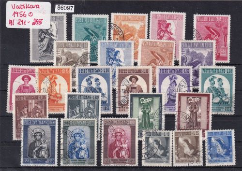 Vatikan 1956 Mi-Nr. 241-265 gestempelt