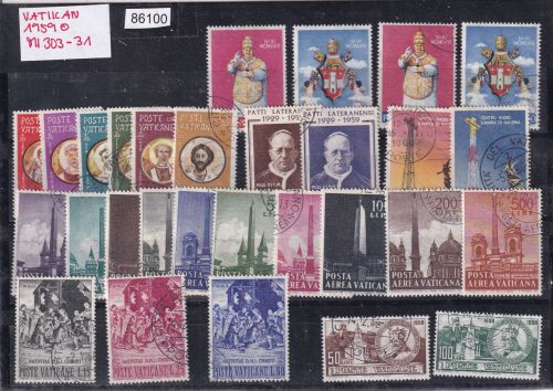 Vatikan 1959 Mi-Nr. 303-331 gestempelt