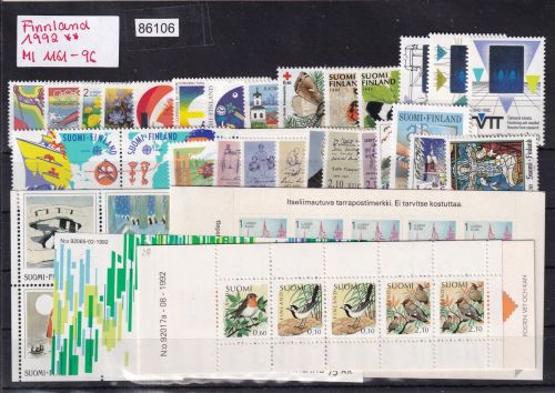 Finnland 1992, Mich.-Nr.: 1161-96 **