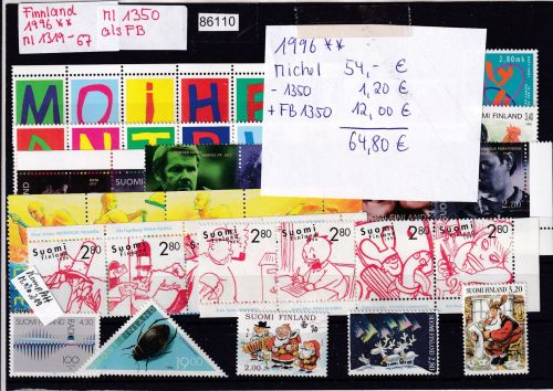 Finnland 1996, Mich.-Nr.: 1319-67 **