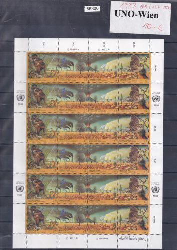 UNO Wien 1993, Mich.-Nr.: 156-159 **  Kleinbogen