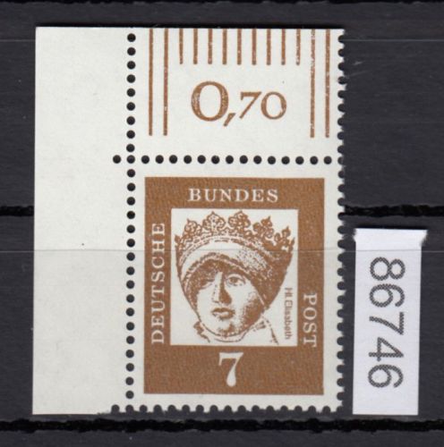 Bund 1961, Mich.-Nr.: 348 x **  Eckrand  LO