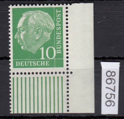 Bund 1954, Mich.-Nr.:  183 y ** Eckrand