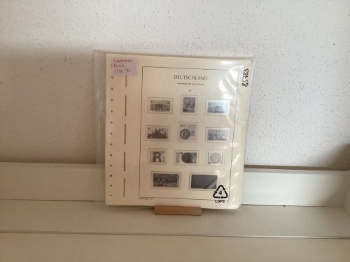 Leuchtturm Bund 1990-94 Vordrucke mit Klemmtaschen gebraucht
