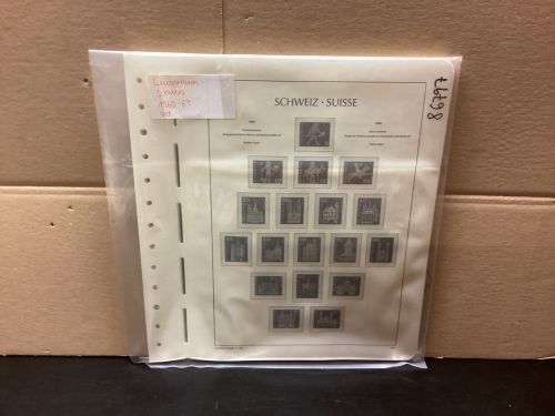 Leuchtturm Schweiz 1960-69 Vordrucke mit Klemmtaschen  gebraucht