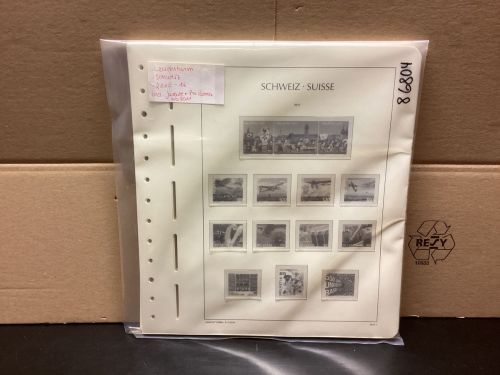 Leuchtturm Schweiz 2010-14 Vordrucke mit Klemmtaschen gebraucht