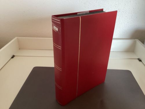 Briefmarkenalbum Einsteckalben DIN A4 60 Seiten schwarz   gebraucht