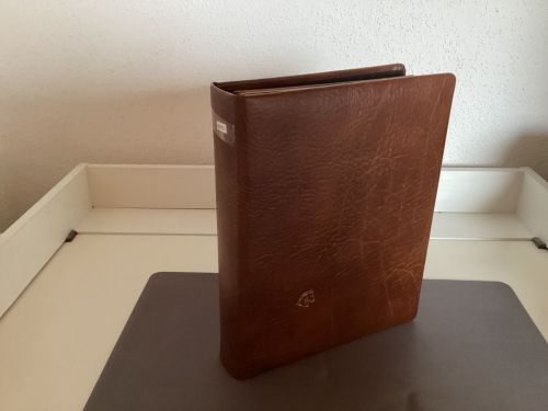 Briefmarkenalbum Einsteckalben DIN A4 32 Seiten  wattiert schwarz gebraucht