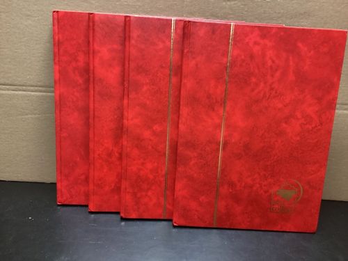 Briefmarkenalbum 4 Stück  a 16 Seiten A4 Einsteckalben Seiten schwarz   gebraucht