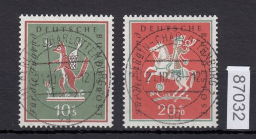 Bund 1958, Mich.-Nr.: 286+87 LUXUS Gestempelt + gummi  Berlin-Charlottenburg