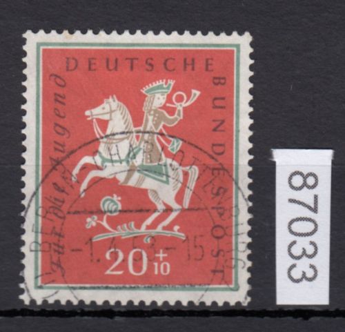 Bund 1958, Mich.-Nr.: 287 LUXUS Gestempelt + Ersttag  Berlin-Charlottenburg