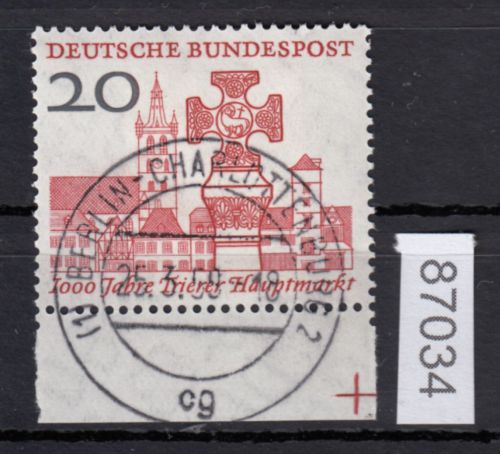 Bund 1958, Mich.-Nr.: 290 LUXUS Gestempelt + gummi   Berlin Charlottenburg