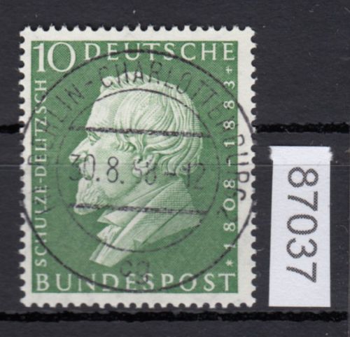 Bund 1958, Mich.-Nr.: 293 LUXUS Gestempelt + gummi   Berlin Charlottenburg