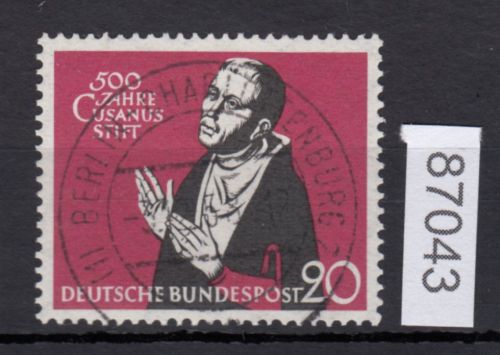 Bund 1958, Mich.-Nr.: 301 LUXUS Gestempelt+gummi  Ersttag  Berlin-Charlottenburg