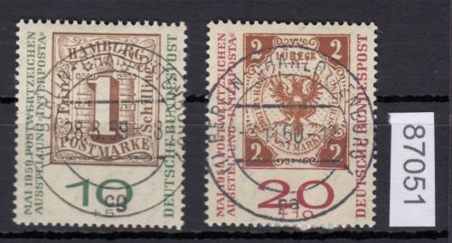 Bund 1959, Mich.-Nr.: 310+11 a LUXUS Gestempelt + gummi  Berlin-Charlottenburg